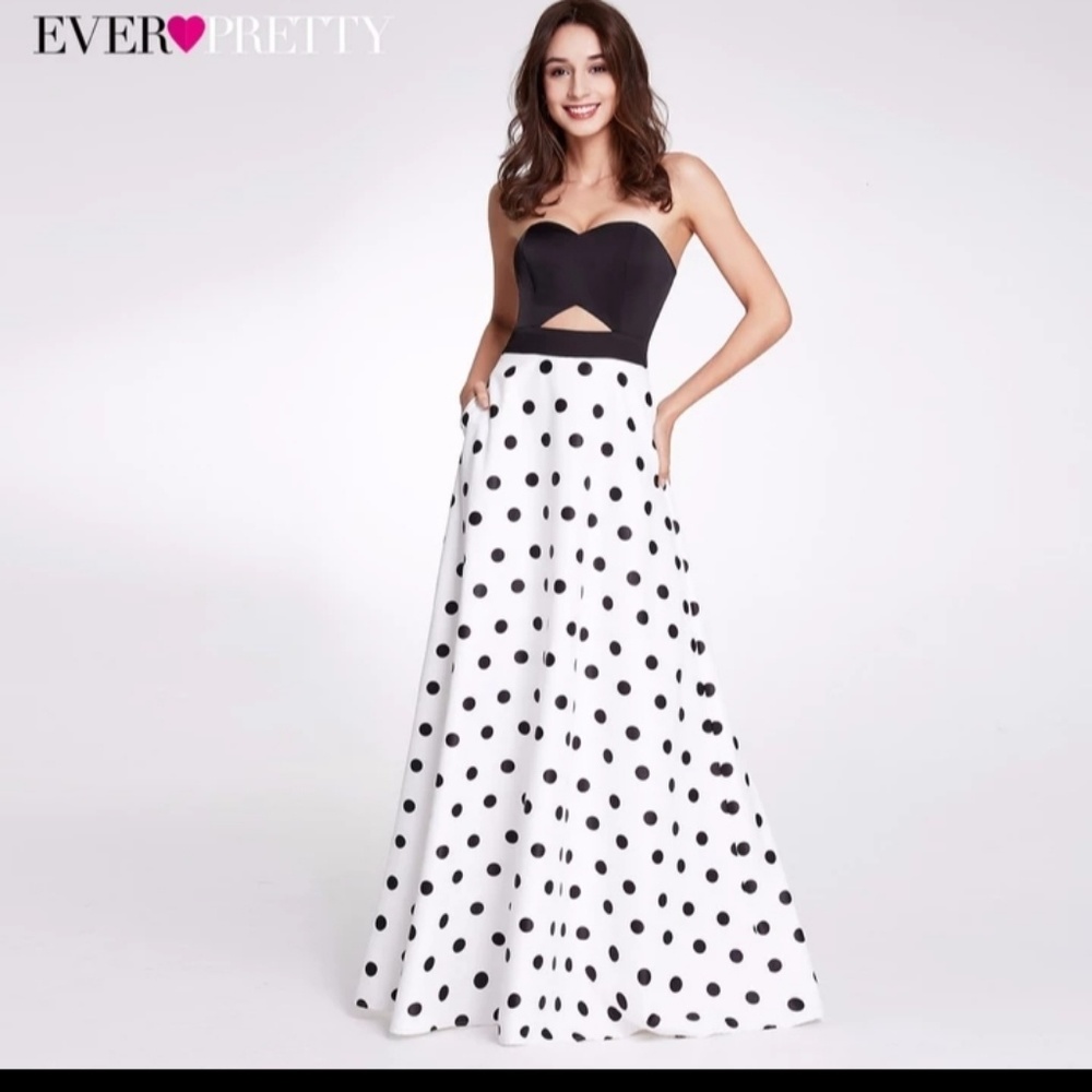 Sexy Two Pieces Polka Dot Prom Dresses
